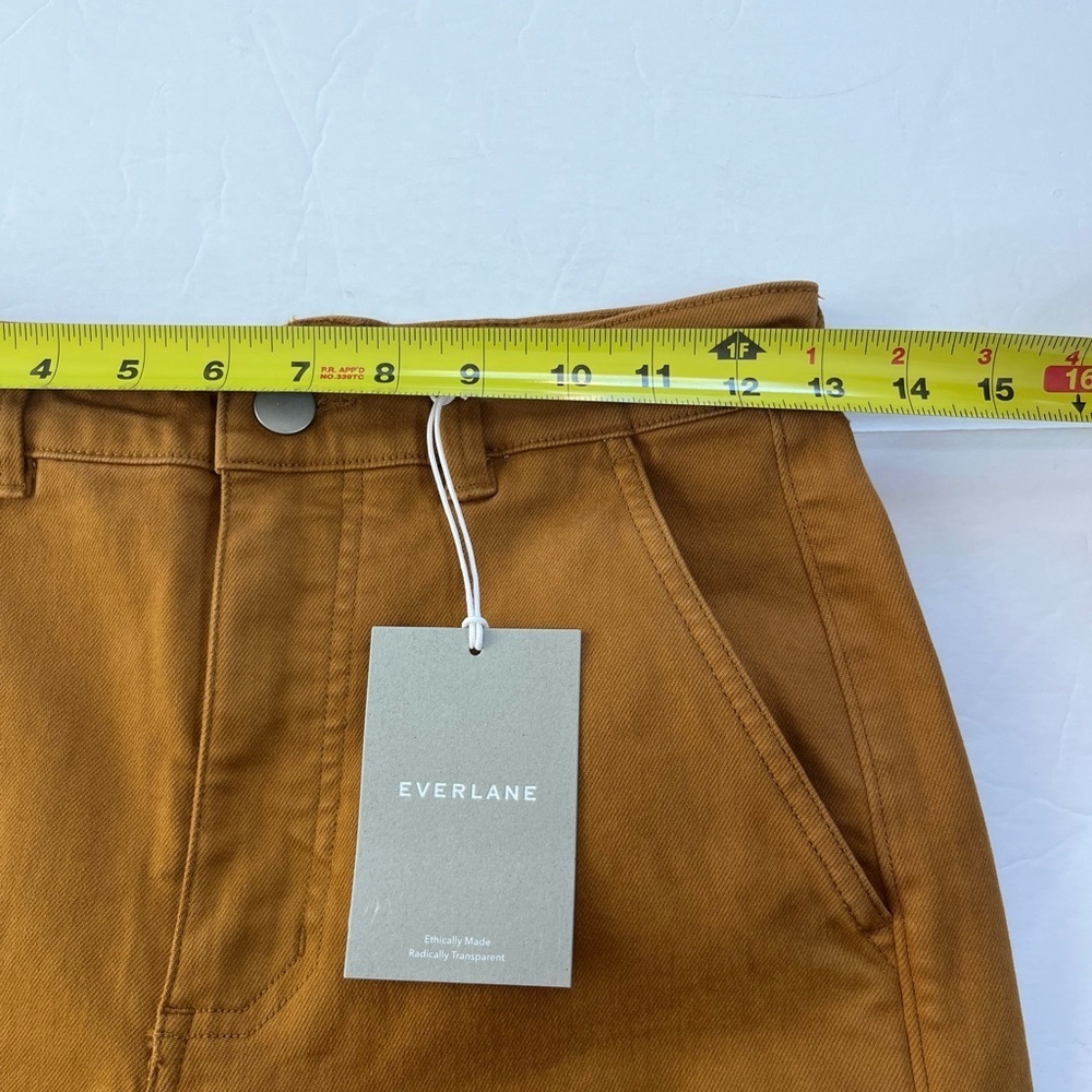Everlane The Straight Leg Crop Size 2 Short Golden Brown New with Tags - Picture 7 of 10